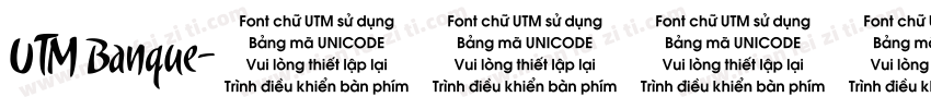 UTM Banque字体转换